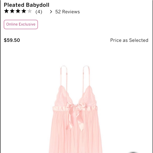 Victoria’s Secret Very Sexy Pleated Baby Doll - Picture 11 of 11